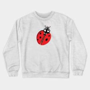 Lady Bug Illustration Crewneck Sweatshirt